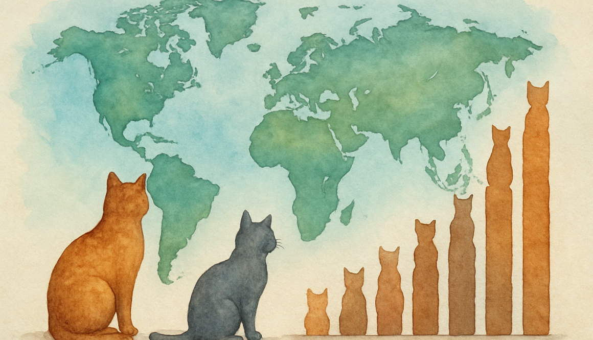 Análisis de la Población Felina Global: Gatos por País